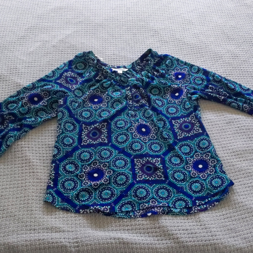 Croft & Barrow 3/4 Long Sleeve Blouse Size M
